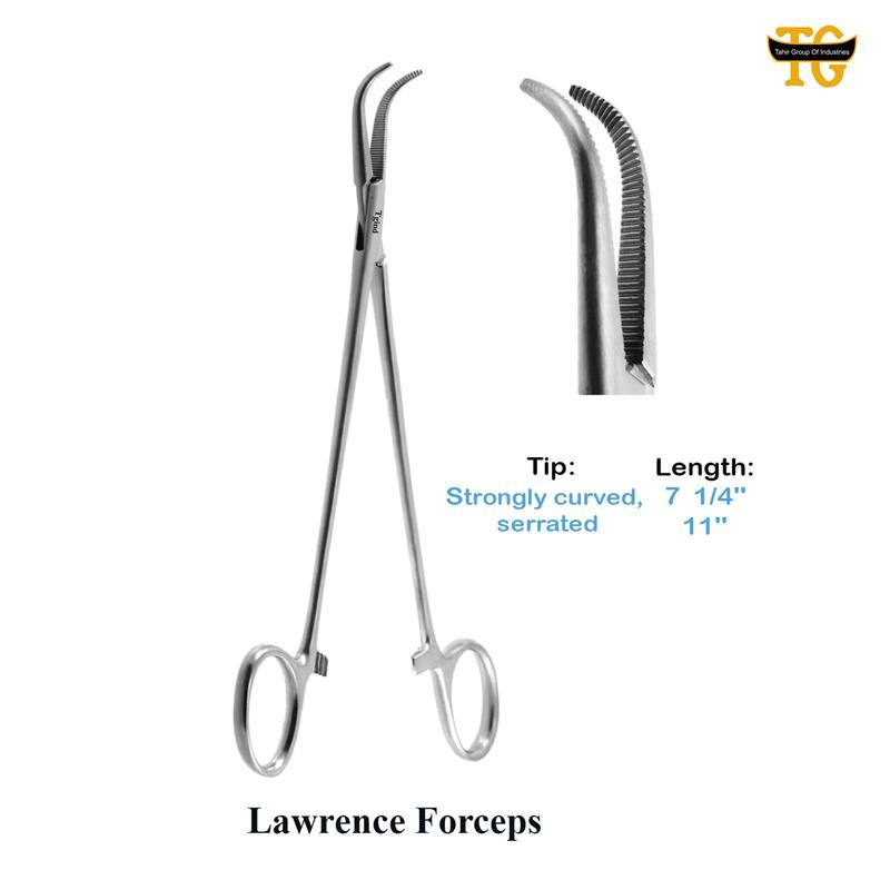 Lawrence Forceps, surgical instruments, TGI's own catalog photograph