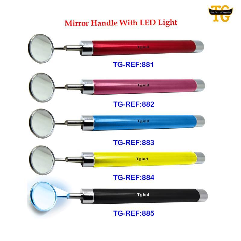 Led Mirror Handle, dental instruments, TGI's own catalog photograph