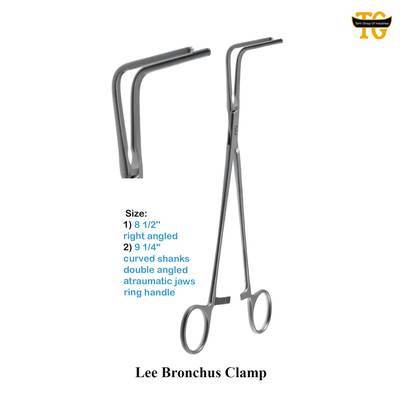 Lee Bronchus Clamp, surgical instruments, TGI's own catalog photograph