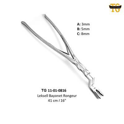 Leksell Bayonet Rongeur, orthopedic instruments, TGI's own catalog photograph