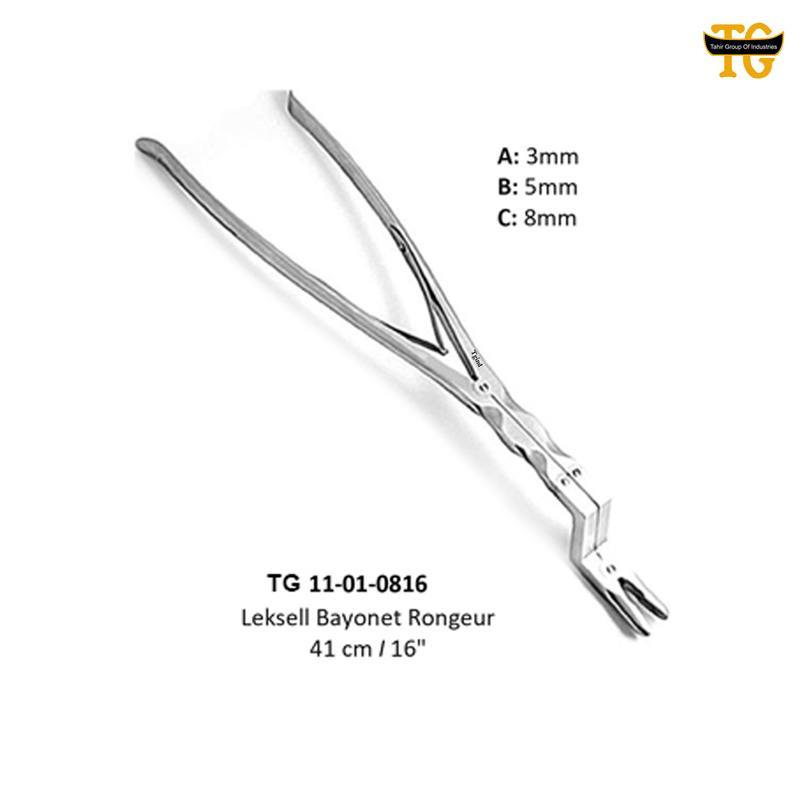 Leksell Bayonet Rongeur, orthopedic instruments, TGI's own catalog photograph