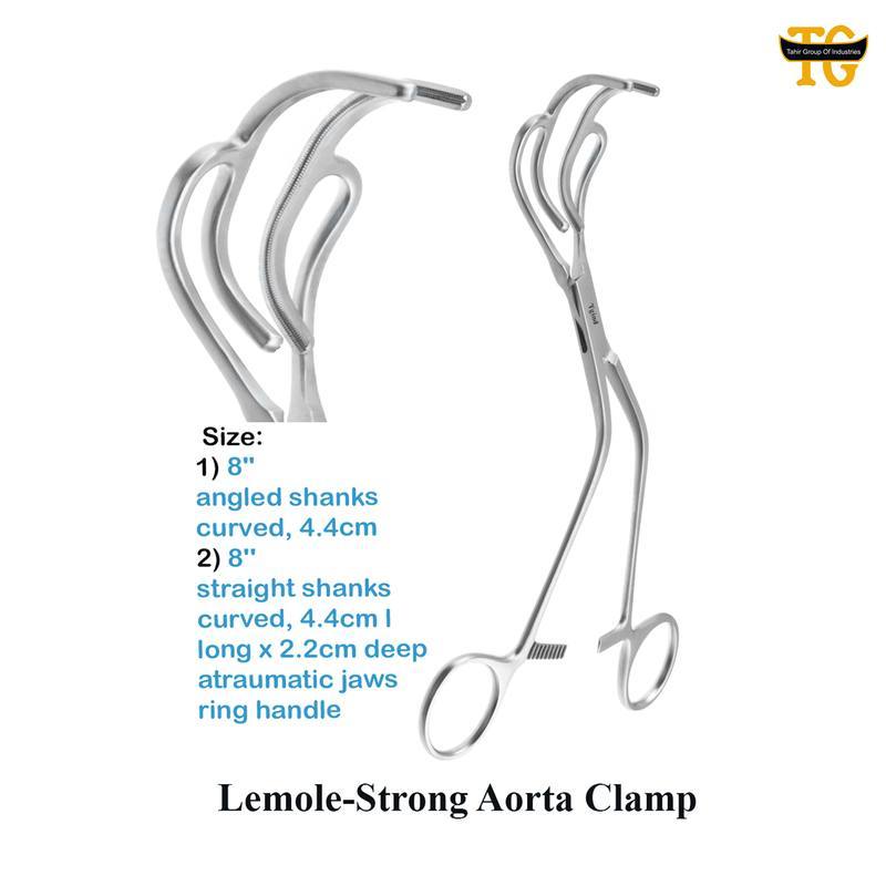 Lemole-Strong Aorta Clamp, surgical instruments, TGI's own catalog photograph