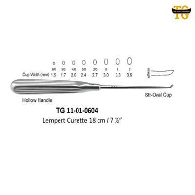 Lempert Curette, orthopedic instruments, TGI's own catalog photograph