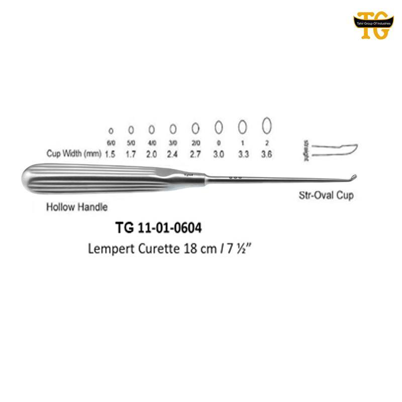 Lempert Curette, orthopedic instruments, TGI's own catalog photograph