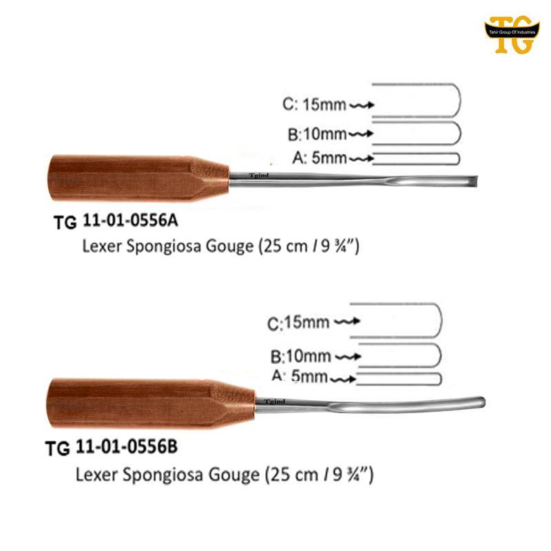 Lexer Spongiosa Gouge, orthopedic instruments, TGI's own catalog photograph