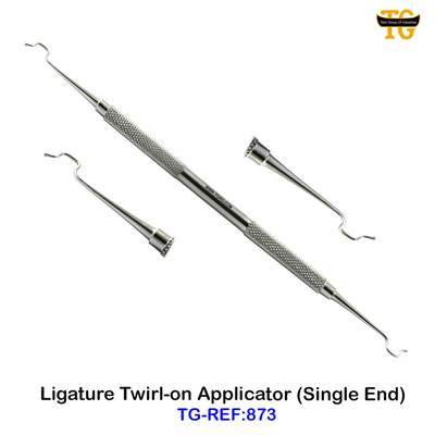 Ligature Twirl-on Applicator (Single End), dental instruments, TGI's own catalog photograph