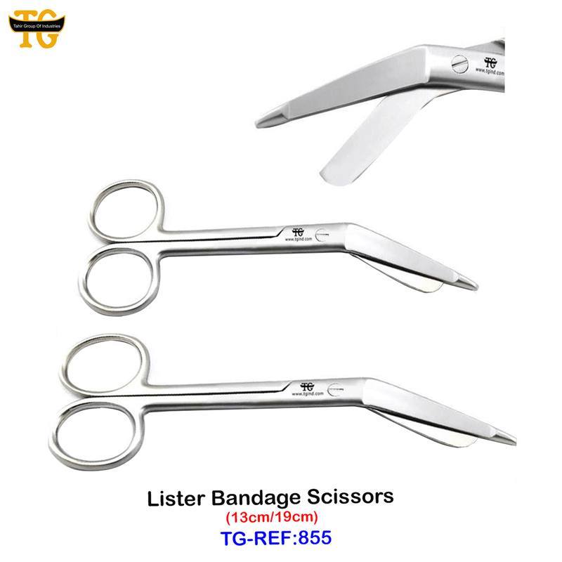 Lister Bandage Scissors, dental instruments, TGI's own catalog photograph