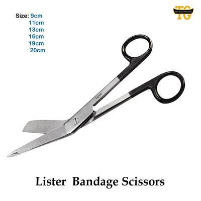 Lister Bandage Scissors TC, surgical instruments, TGI's own catalog photograph