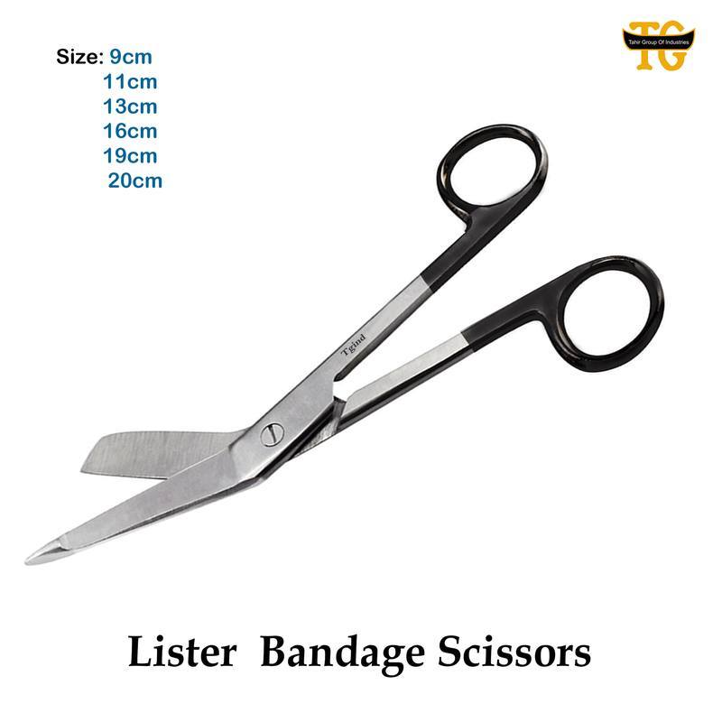 Lister Bandage Scissors TC, surgical instruments, TGI's own catalog photograph