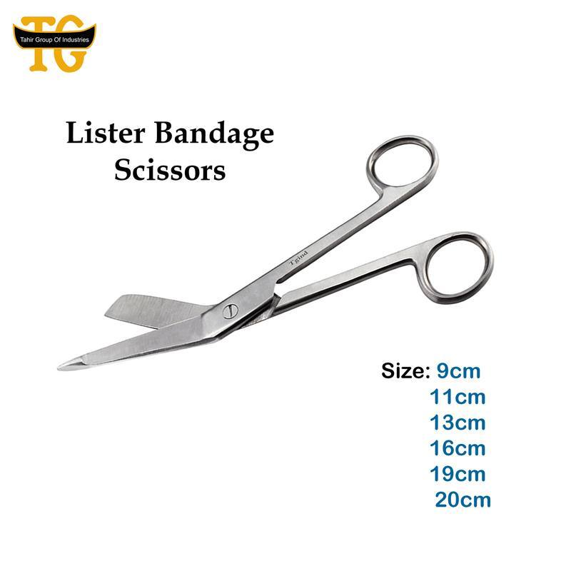 Lister Bandage Scissors, surgical instruments, TGI's own catalog photograph
