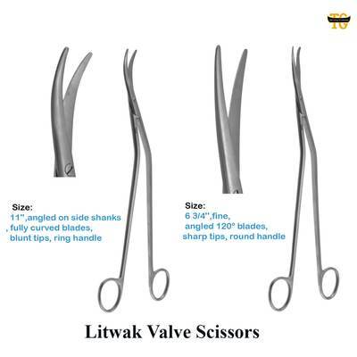Litwak Scissors, surgical instruments, TGI's own catalog photograph
