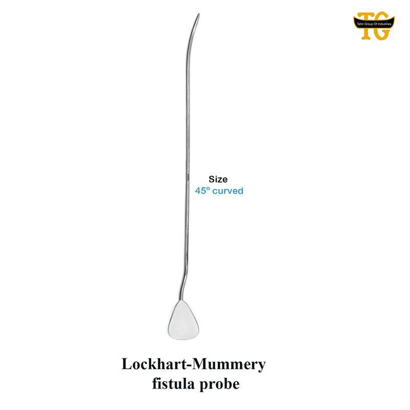 Lockhart-Mummery fistula probe, surgical instruments, TGI's own catalog photograph