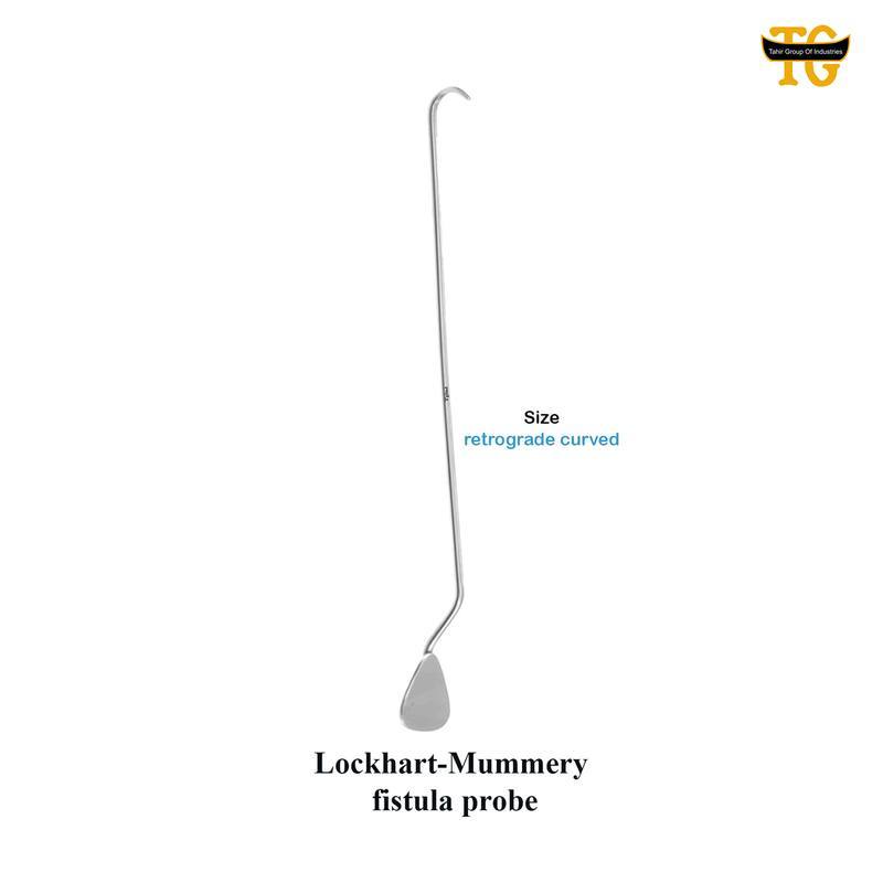 Lockhart-Mummery fistula probe, surgical instruments, TGI's own catalog photograph