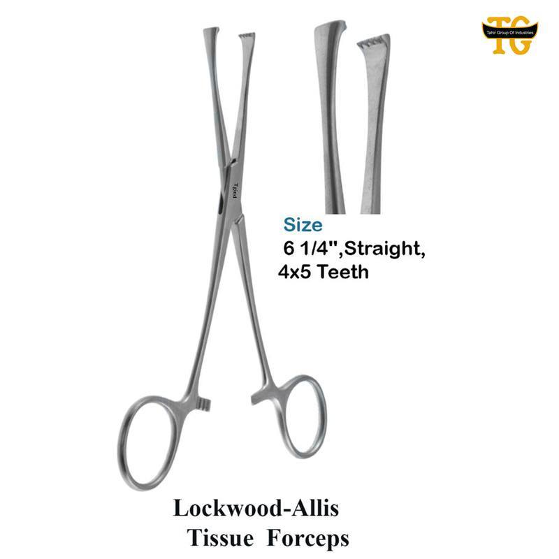 Lockwood Allis Tissue Forceps, surgical instruments, TGI's own catalog photograph
