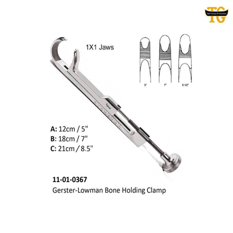 Gerster-Lowman Bone Holding Clamp, orthopedic instruments, TGI's own catalog photograph