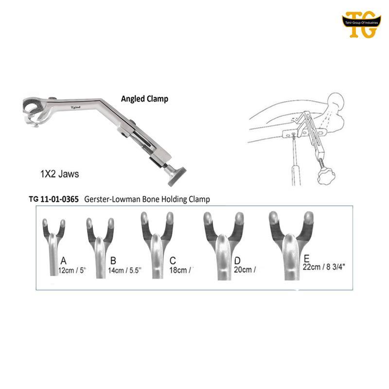 Gerster-Lowman Bone Holding Clamp, orthopedic instruments, TGI's own catalog photograph