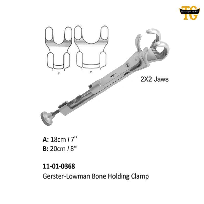 Gerster-Lowman Bone Holding Clamp, orthopedic instruments, TGI's own catalog photograph
