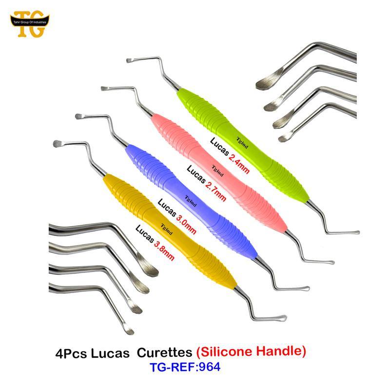 Lucas Bone Curette Set, dental instruments, TGI's own catalog photograph
