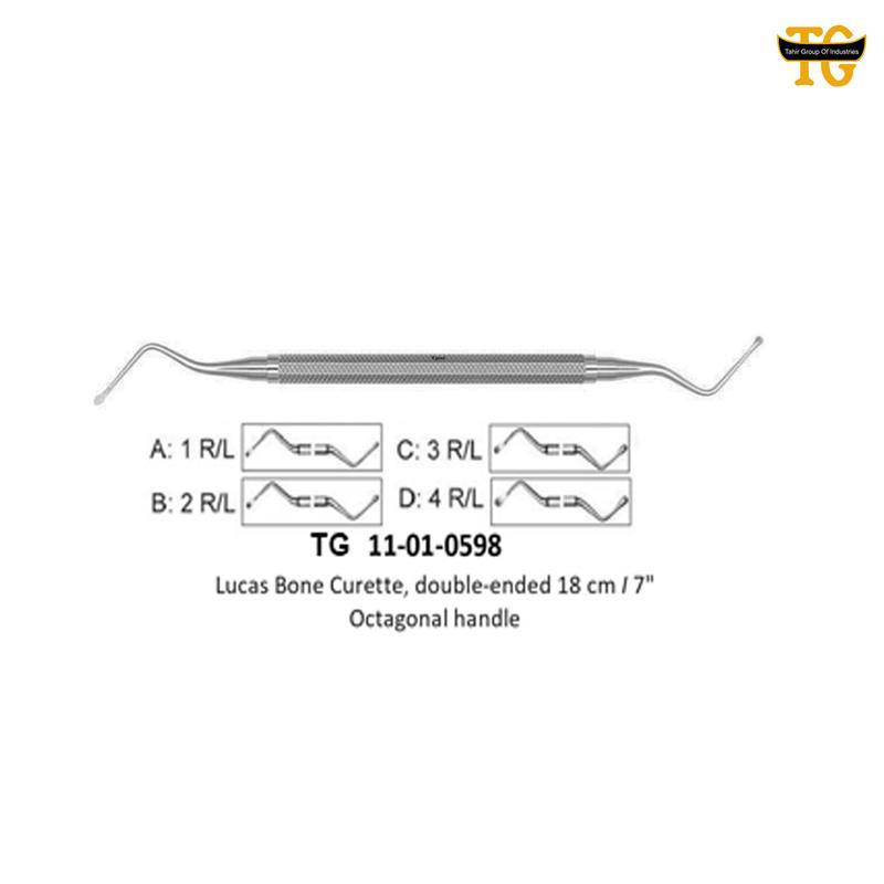 Lucas Bone Curette, orthopedic instruments, TGI's own catalog photograph