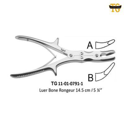 Luer Bone Rongeur, orthopedic instruments, TGI's own catalog photograph