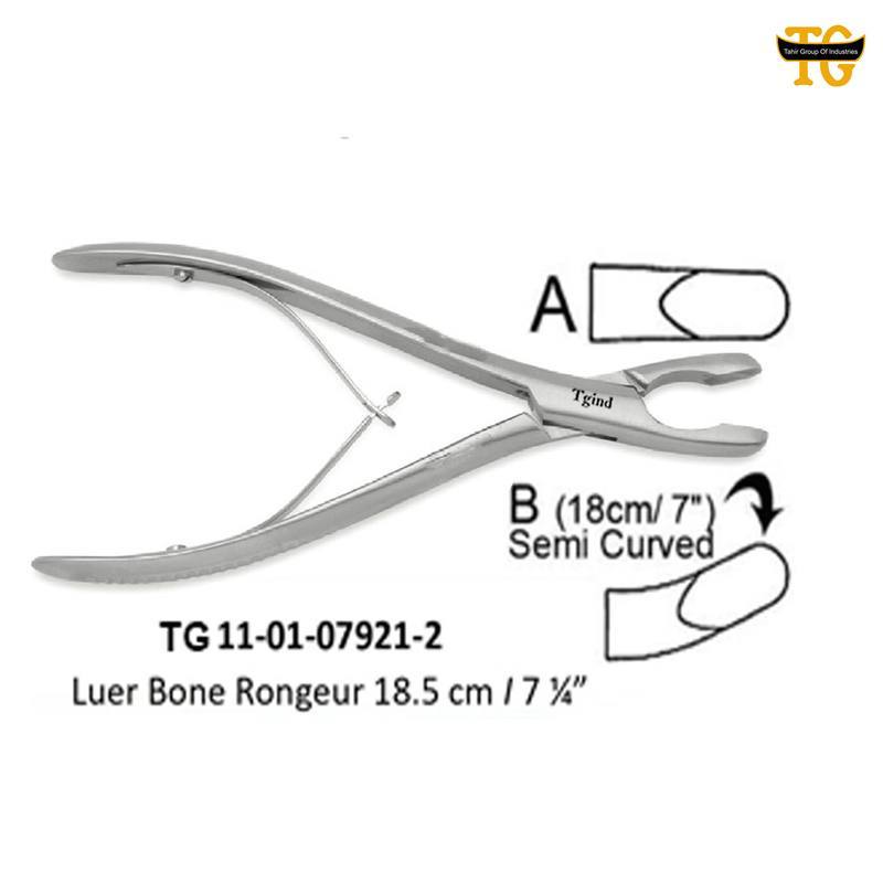 Luer Bone Rongeur, orthopedic instruments, TGI's own catalog photograph