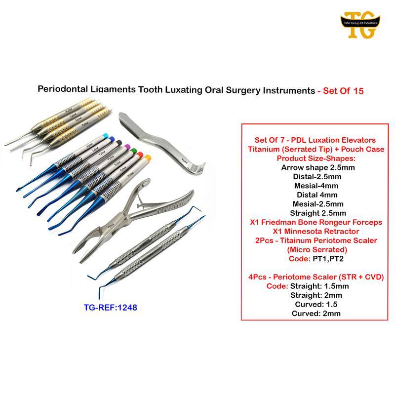 Luxating Oral Surgery Kit, dental instruments, TGI's own catalog photograph