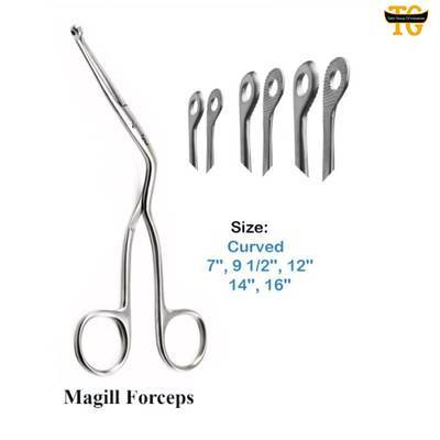 Magil Forceps, surgical instruments, TGI's own catalog photograph