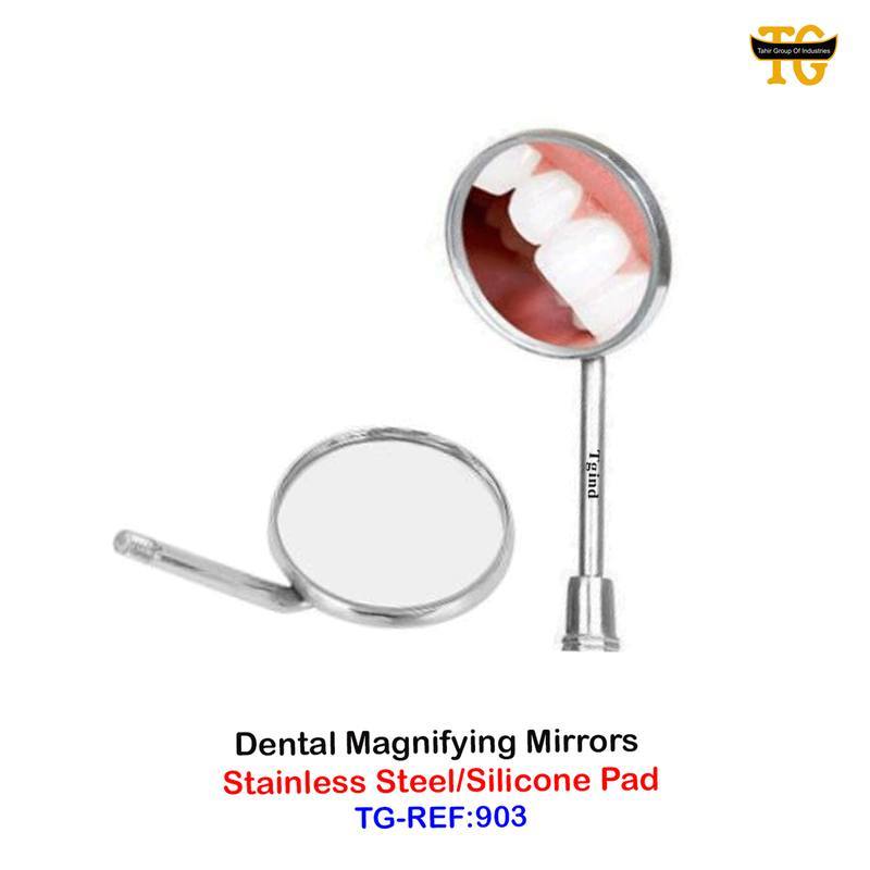 Magnifying Mouth Mirror, dental instruments, TGI's own catalog photograph