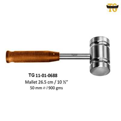 Mallet, orthopedic instruments, TGI's own catalog photograph