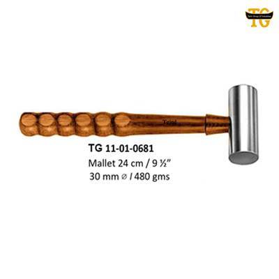 Mallet, orthopedic instruments, TGI's own catalog photograph