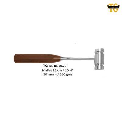 Mallet, orthopedic instruments, TGI's own catalog photograph