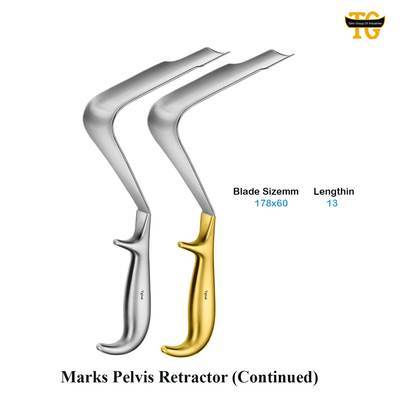 Mark Pelvis Retractor, surgical instruments, TGI's own catalog photograph