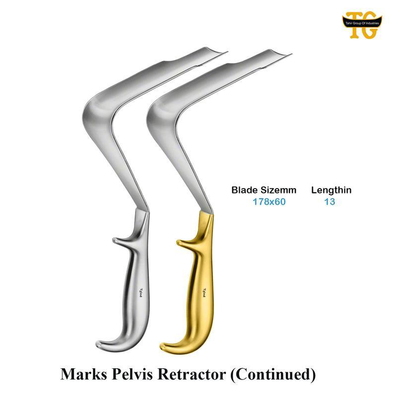 Mark Pelvis Retractor, surgical instruments, TGI's own catalog photograph
