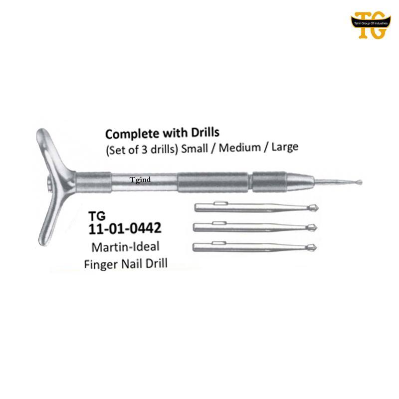 Martin-Ideal Finger Nail Drill, orthopedic instruments, TGI's own catalog photograph
