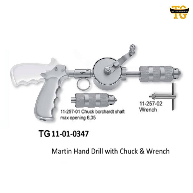 Martin Hand Drill, orthopedic instruments, TGI's own catalog photograph