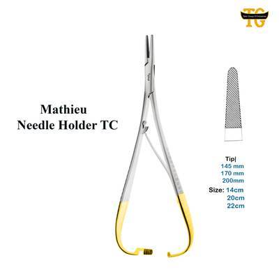 Mathieu Needle Holder TC, surgical instruments, TGI's own catalog photograph