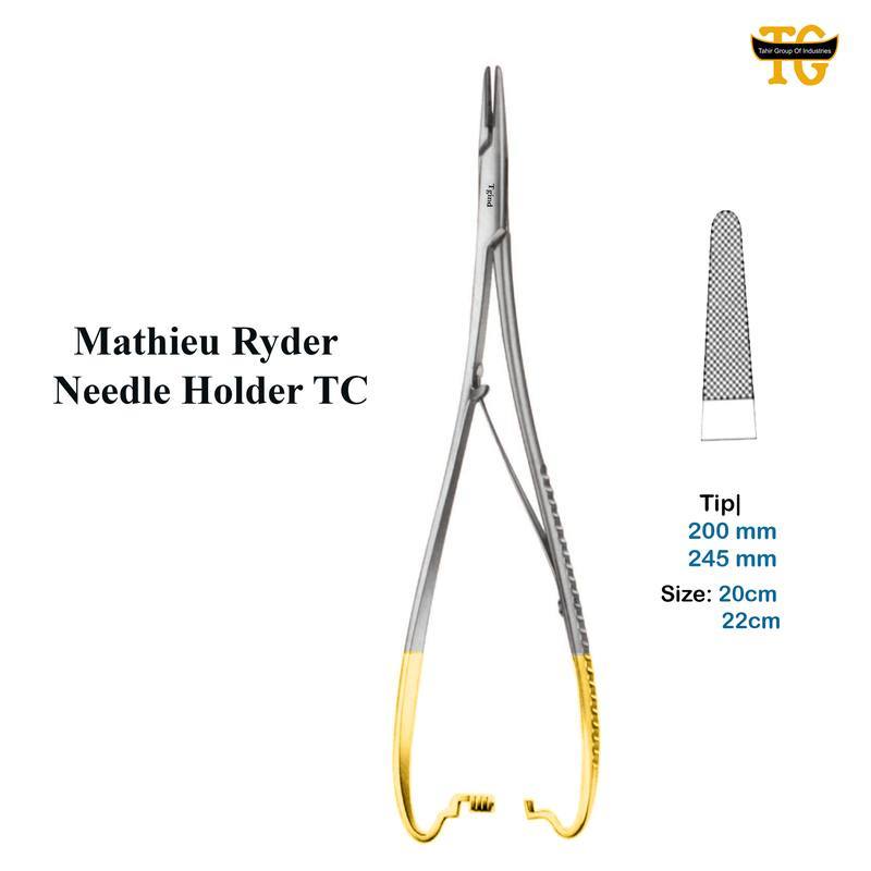 Mathieu Ryder Needle Holder TC, surgical instruments, TGI's own catalog photograph