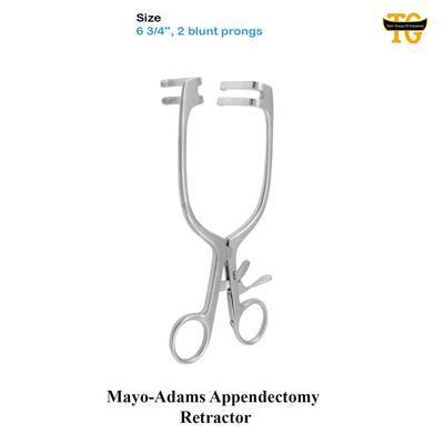 Mayo Adams Retractor, surgical instruments, TGI's own catalog photograph