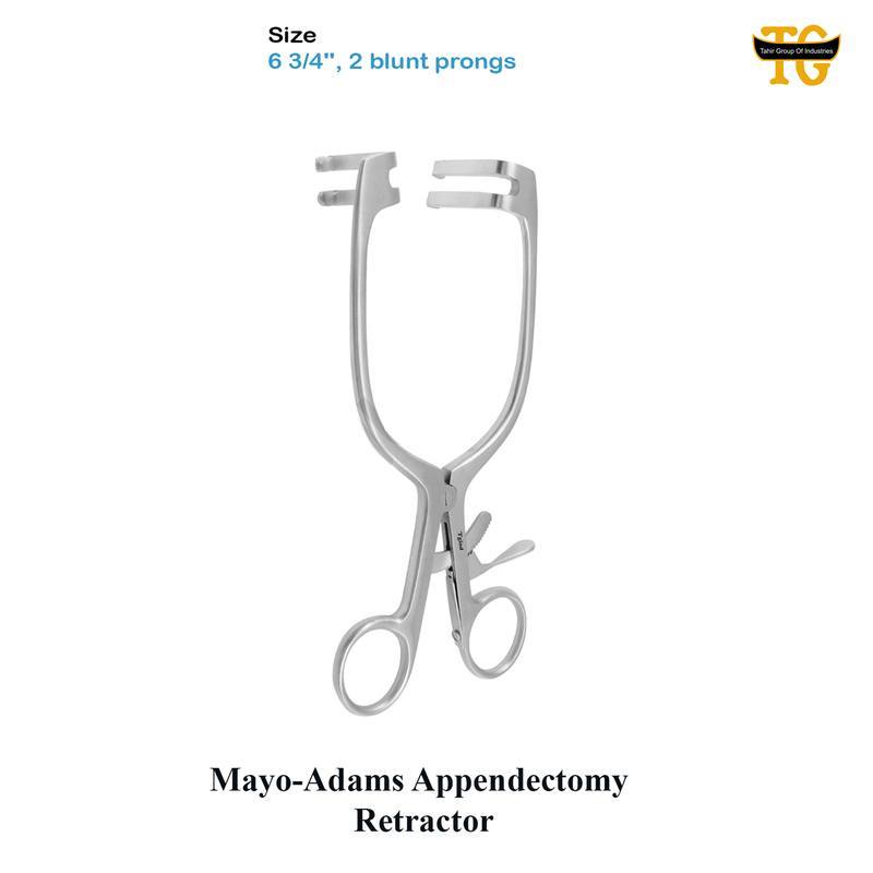 Mayo Adams Retractor, surgical instruments, TGI's own catalog photograph