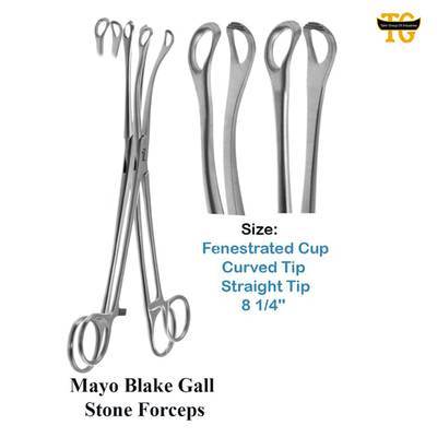 Mayo Blake Gall Stone Clamp, surgical instruments, TGI's own catalog photograph