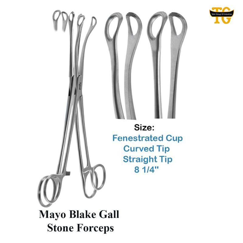 Mayo Blake Gall Stone Clamp, surgical instruments, TGI's own catalog photograph