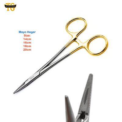 Mayo Hegar Needle Holder, gynecology instruments, TGI's own catalog photograph