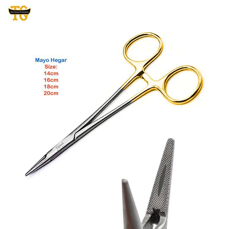 Mayo Hegar Needle Holder, surgical instruments, TGI's own catalog photograph