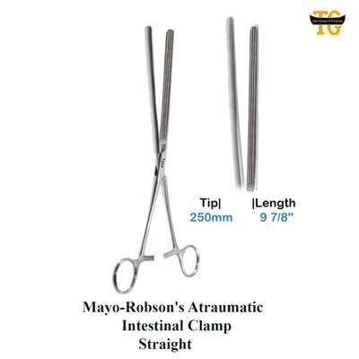 Mayo-Robson's Atraumatic Intestinal Clamp, surgical instruments, TGI's own catalog photograph