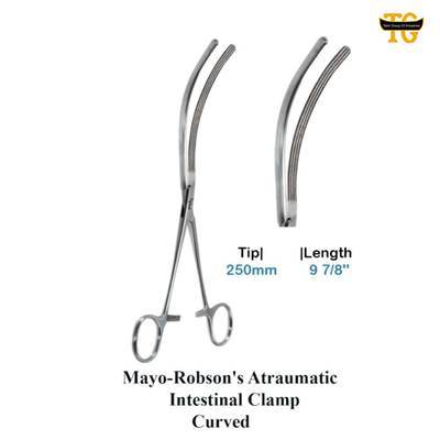 Mayo-Robson's Atraumatic Intestinal Clamp, surgical instruments, TGI's own catalog photograph