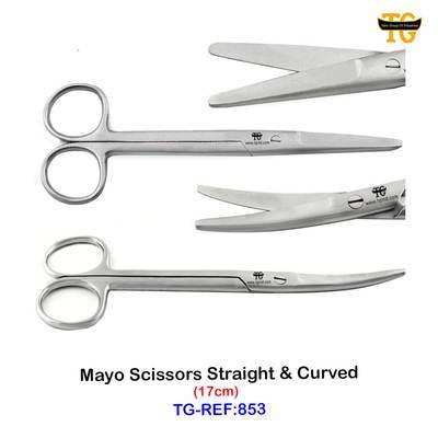 Mayo Scissors, dental instruments, TGI's own catalog photograph