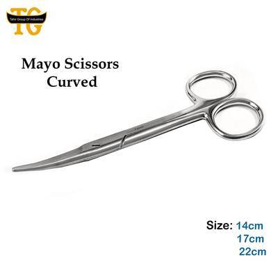 Mayo Scissors Curved, surgical instruments, TGI's own catalog photograph
