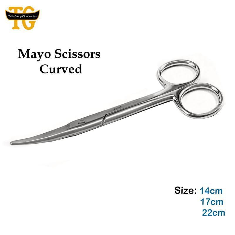 Mayo Scissors Curved, surgical instruments, TGI's own catalog photograph