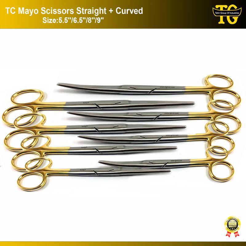 Mayo Scissors TC Set, surgical instruments, TGI's own catalog photograph
