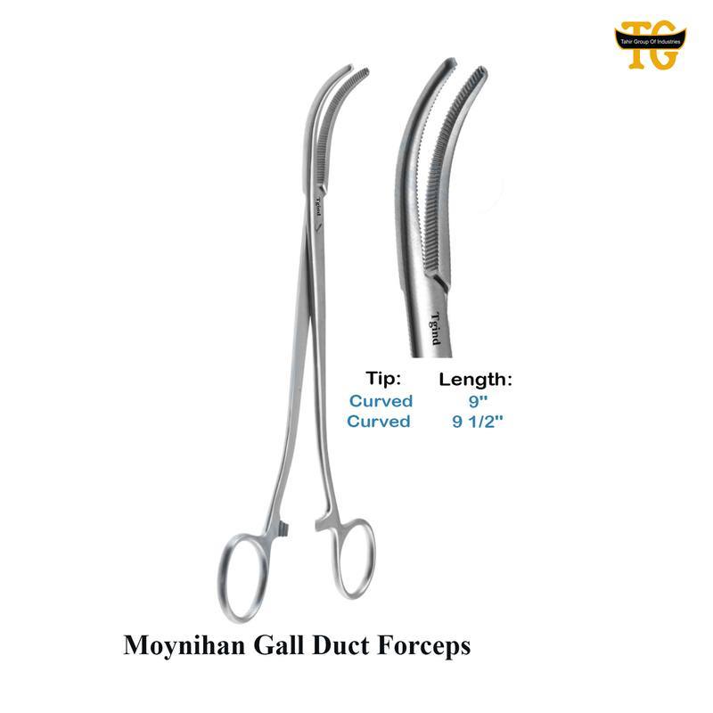 Moynihan Gall Duct Forceps, surgical instruments, TGI's own catalog photograph